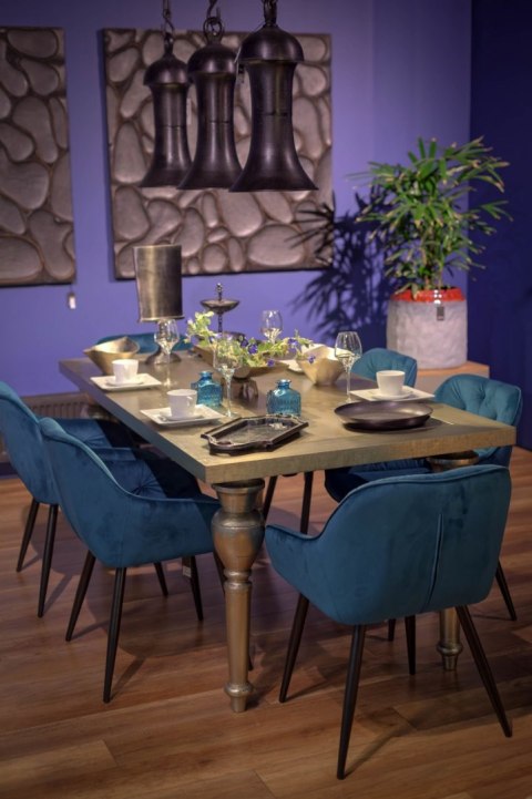 Krzesło tapicerowane PICADO blue