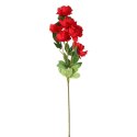 Czerwona sztuczna gałązka z 6 piwoniami - dekoracja o naturalnym wyglądzie, 62 cm