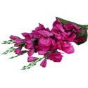 Fioletowy Bukiet 5 Sztucznych Gladioli o Realistycznym Wyglądzie, 65 cm