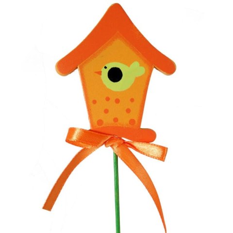 Karmnik na ptaki o wysokości 28 cm w kolorze pomarańczowym