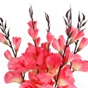 Sztuczny Bukiet 5 Jasnoróżowych Gladioli - Realistyczne Kwiaty Dekoracyjne, Wysokość 65 cm