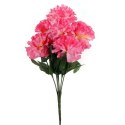 Sztuczne Różowe Goździki - Bukiet 7 Sztuk, Dekoracja o Wysokości 32 cm