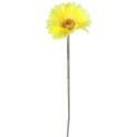 Żółty Kwiat Dekoracyjny Gerbera, Wysokość 55 cm, Realistyczny Wygląd