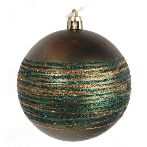 BOMBKI PLASTIKOWE 12 SZT 8CM MIX KOLOR ZIELONY