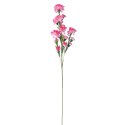 Sztuczna Gałązka Goździków w Kolorach Biało-Różowych, 15 Kwiatów, 86cm