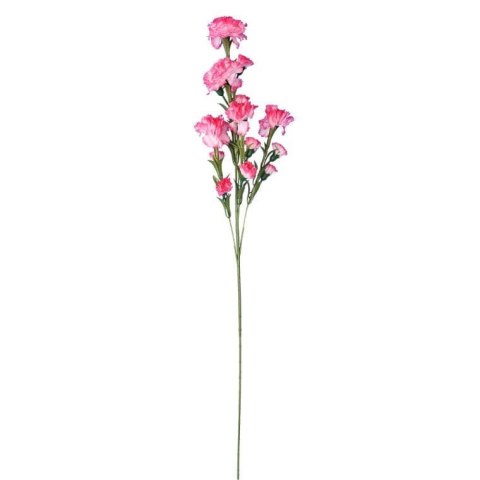 Sztuczna Gałązka Goździków w Kolorach Biało-Różowych, 15 Kwiatów, 86cm