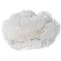 Gęsty Łańcuch Choinkowy Goliat z Białej Metalizowanej Folii 10cm x 300cm