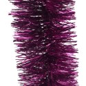 Łańcuch choinkowy Goliat z folii metalizowanej, kolor fuksja, 10cm x 3m
