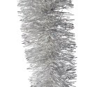 Łańcuch choinkowy fluorestencyjny srebrny fi 15 cm x 3 m