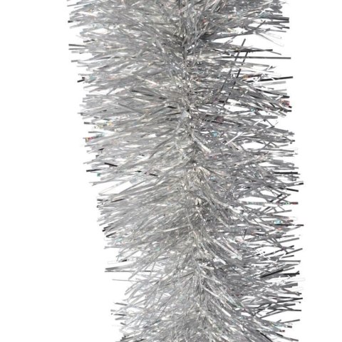 Łańcuch choinkowy fluorestencyjny srebrny fi 15 cm x 3 m