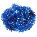 Niebieski łańcuch choinkowy Goliat z folii metalizowanej, 7cm x 2m