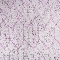 ORGANZA FIOLETOWA Z NADRUKIEM BROKATOWYM 0,50 x 10 m