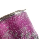 Wstążka dekoracyjna 6.5 cm na szpuli jasny róż