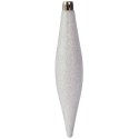 Zestaw 6 Eleganckich Plastikowych Bombek-Sopli 15 cm do Dekoracji Świątecznej