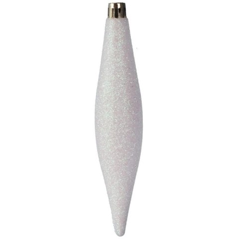 Zestaw 6 Eleganckich Plastikowych Bombek-Sopli 15 cm do Dekoracji Świątecznej