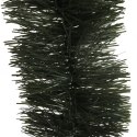 Zielony łańcuch choinkowy GOLIAT, średnica 10 cm, długość 2,8 m, ciemno zielony, polski produkt.