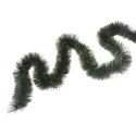 Zielony łańcuch choinkowy GOLIAT, średnica 10 cm, długość 2,8 m, ciemno zielony, polski produkt.