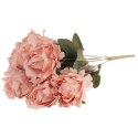 BUKIET 7 ROZWINIĘTYCH RÓŻ Z DODATKAMI 45 CM KOLOR JASNO ŁOSOSIOWY