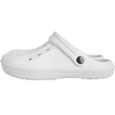 DAMSKIE KLAPKI ogrodowe/basenowe buty LEKKIE chodaki PIANKOWE BIAŁE/36