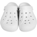 DAMSKIE KLAPKI ogrodowe/basenowe buty LEKKIE chodaki PIANKOWE BIAŁE/36