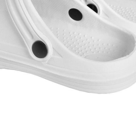 DAMSKIE KLAPKI ogrodowe/basenowe buty LEKKIE chodaki PIANKOWE BIAŁE/39