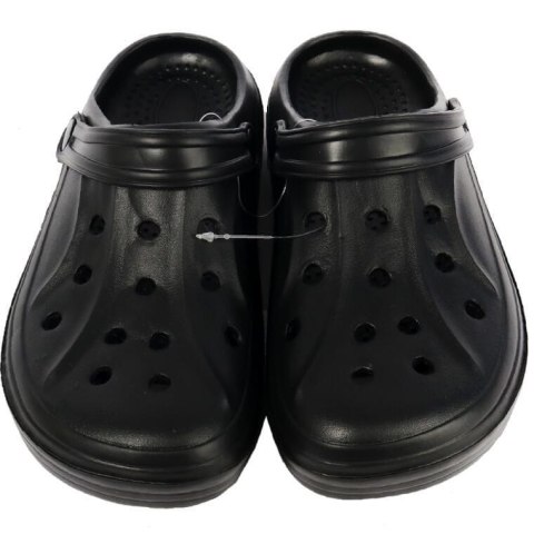 MĘSKIE KLAPKI ogrodowe/basenowe buty LEKKIE chodaki PIANKOWE CZARNE 40