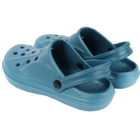 MĘSKIE KLAPKI ogrodowe/basenowe buty LEKKIE chodaki PIANKOWE NIEBIESKIE 41