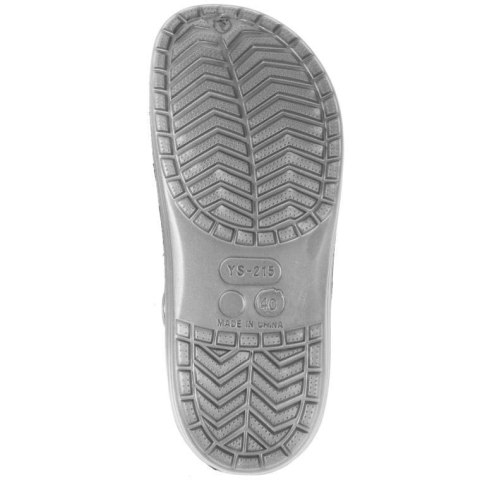 MĘSKIE KLAPKI ogrodowe/basenowe buty LEKKIE chodaki PIANKOWE SZARE 41