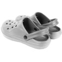 MĘSKIE KLAPKI ogrodowe/basenowe buty LEKKIE chodaki PIANKOWE SZARE 42