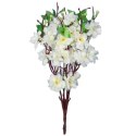 Bukiet 9 JABŁONI w kolorze BIAŁYM 38 cm