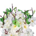 Bukiet 9 JABŁONI w kolorze BIAŁYM 38 cm