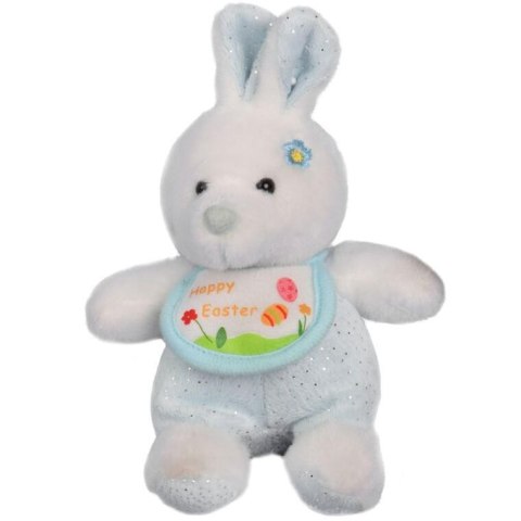 Niebieski Pluszak KRÓLIK Wielkanocny z Napisem 'Happy Easter