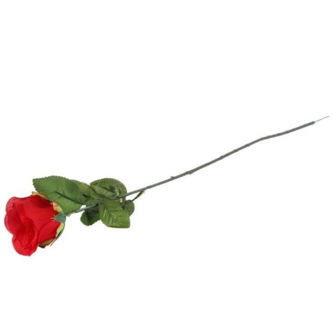 Sztuczna Róża w Pąku Bordowa - 74 cm