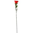 Sztuczna Róża w Pąku Czerwona - 74 cm