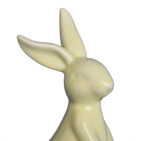 ZAJĄCZEK CERAMICZNY FIGURKA STOJĄCA 15 CM ŻÓŁTA