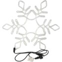 BOŻONARODZENIOWA DEKORACJA Z WĘŻA ŚWIETLNEGO LED- ŚNIEŻYNKA 56 CM