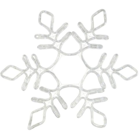 BOŻONARODZENIOWA DEKORACJA Z WĘŻA ŚWIETLNEGO LED- ŚNIEŻYNKA 56 CM