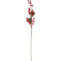 GAŁĄZKA ŚWIERKOWA z JARZĘBINĄ 60 CM czerwona