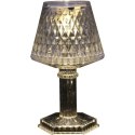 Lampka stołowa LED bateria, przezroczysta 12 cm