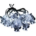 Lampki choinkowe na sznurze AKRYLOWE ANIOŁKI 10 led na baterie