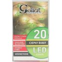 Lampki choinkowe na sznurze ZIELONE CHOINKI 20 led na baterie