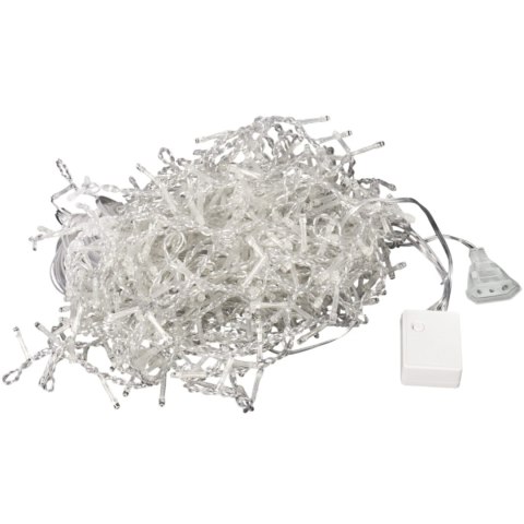 SOPLE 500 LED KURTYNA LAMPKI ZEWNĘTRZNE IP44 BIAŁE ZIMNE FLASH 15 M