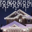 SOPLE 500 LED KURTYNA LAMPKI ZEWNĘTRZNE IP44 BIAŁE ZIMNE FLASH 15 M