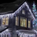 SOPLE 500 LED KURTYNA LAMPKI ZEWNĘTRZNE IP44 BIAŁE ZIMNE FLASH 15 M