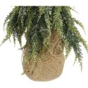 Sztuczne drzewko CHOINKA OŚNIEŻONA W JUCIE 50 CM