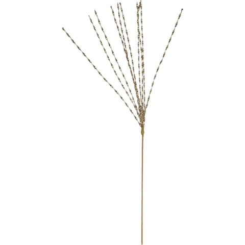 Gałązka metalizowana złota do dekoracji stroików sztuczna 72 cm