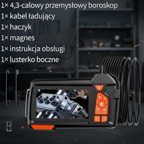 KAMERA INSPEKCYJNA IP67 ZOOM FHD 5,5mm WARSZTATOWA ENDOSKOPOWA DO RUR