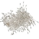 Lampki 240 LED 2,4 metra CLUSTER RYŻ ZIMNY BIAŁY NA BATERIE