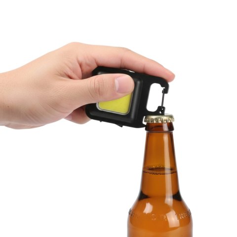MINI LATARKA KIESZONKOWA BRELOK LED USB MAGNES OTWIERACZ UCHWYT