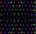 Siatka LED 3x3 M 240 LED Multikolor Lampki Choinkowe Zewnętrzna